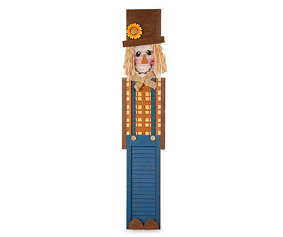 Scarecrow Wooden Porch Leaner Sign