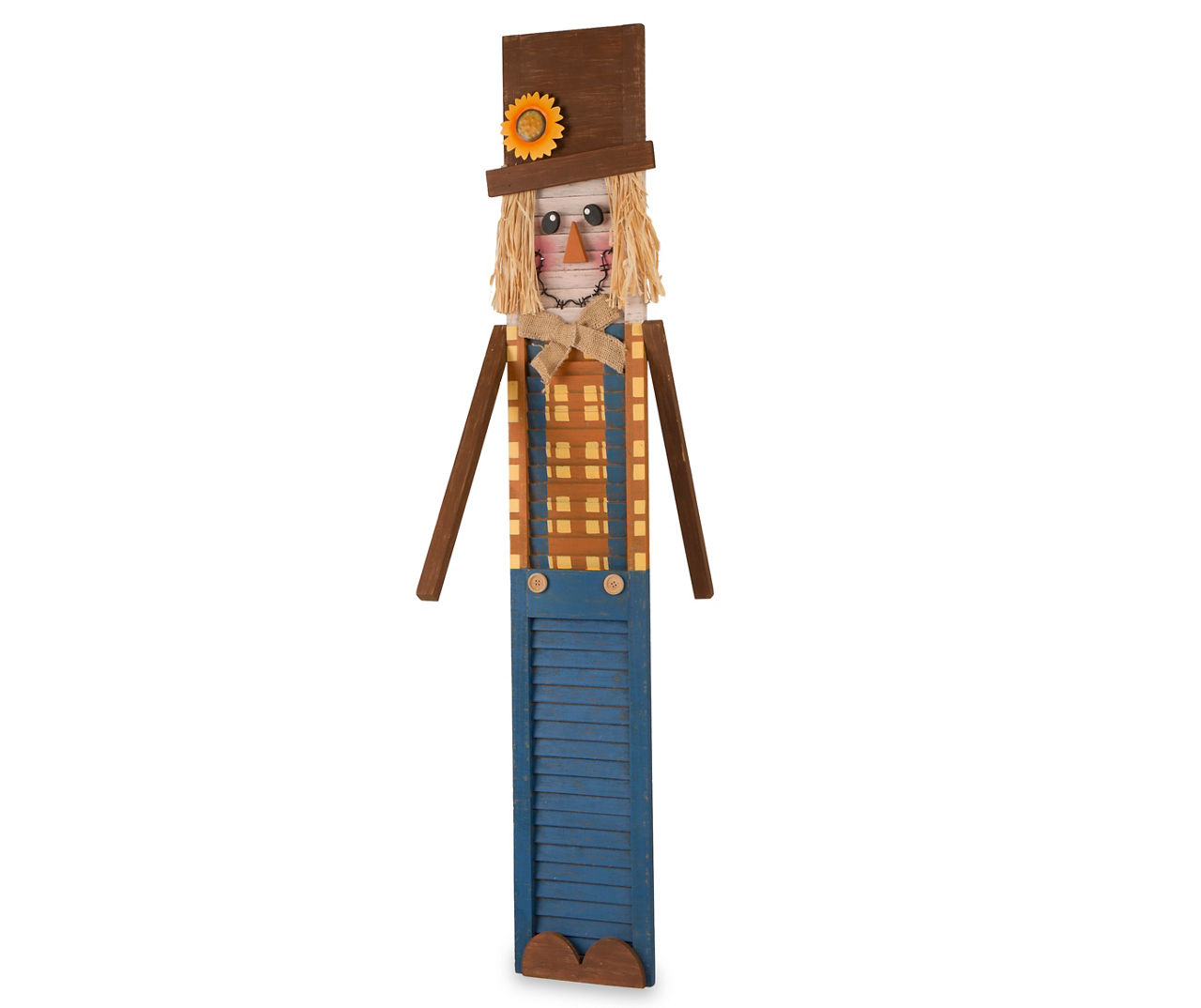 Scarecrow Wooden Porch Leaner Sign