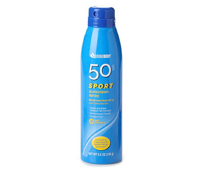 Sport SPF 50 Sunscreen Spray, 5.5 Oz.