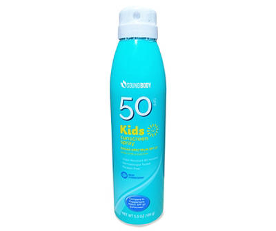 Kids SPF 50 Sunscreen Spray, 5.5 Oz.