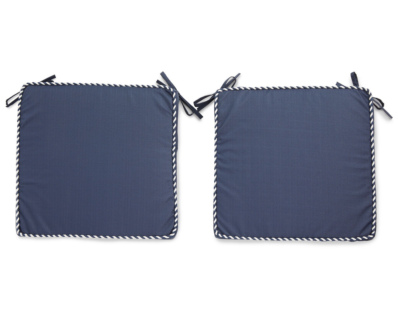 Navy Blue 2-Piece Outdoor Seat Cushion Set
