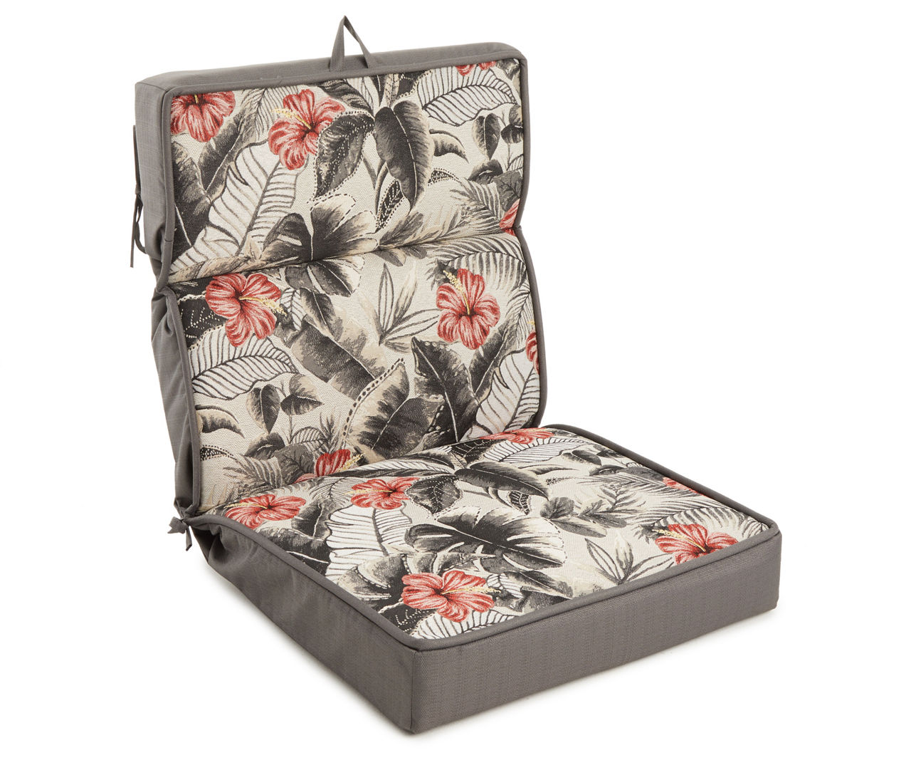 Java Leaf Gray High Back Outdoor Chair Cushion Big Lots