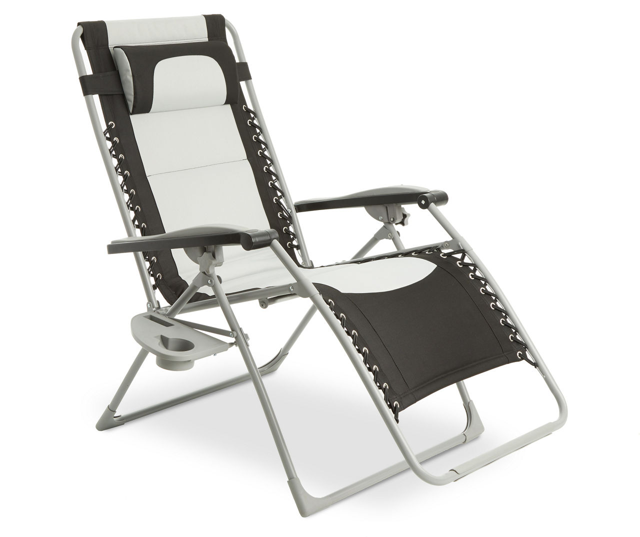 Wilson & fisher gray sling fabric gravity lounger sale