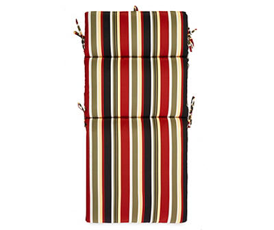Capulet Tropical & Stripe Reversible Outdoor Chair Cushion