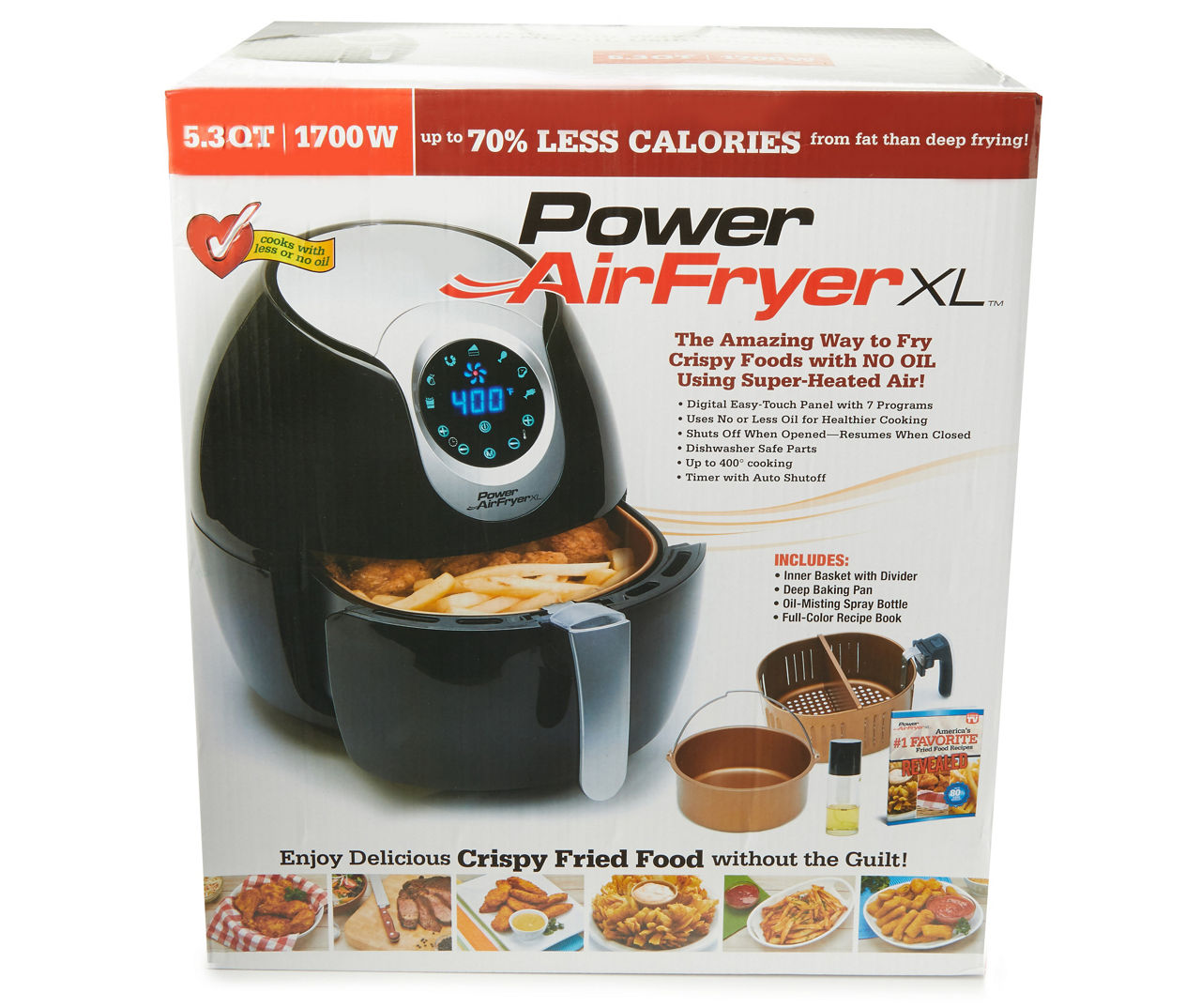  Power Air Fryer XL 5.3 Quart : Home & Kitchen