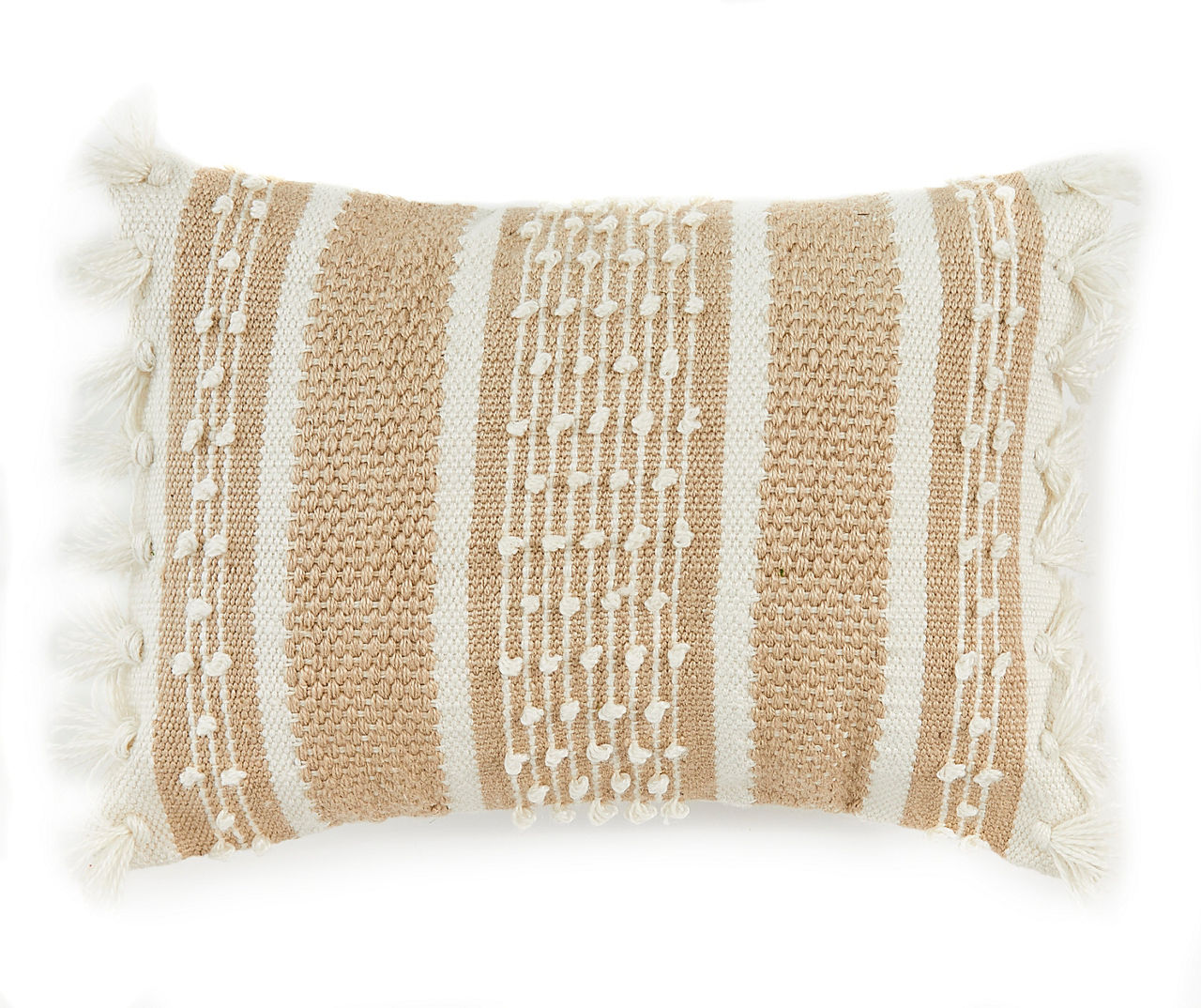 Broyhill Sadia Tan Stripe Outdoor Lumbar Throw Pillow | Big Lots