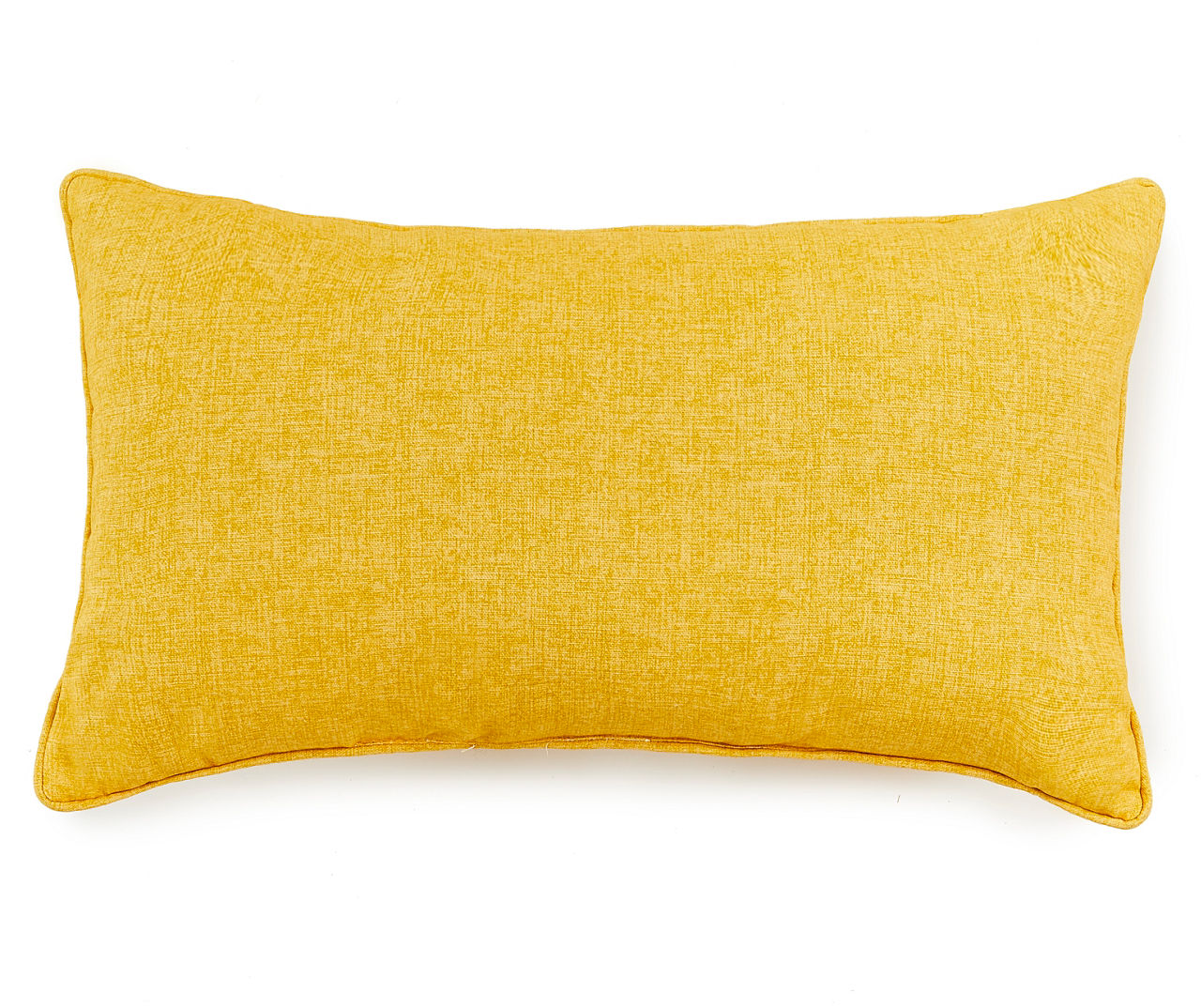 Sunshine Yellow Outdoor Lumbar Throw Pillow