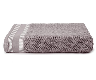 Gray Jacquard Bath Towel