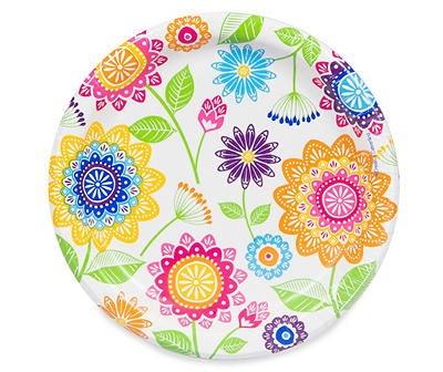 Floral Medallion Paper Salad Plates, 40-Pack