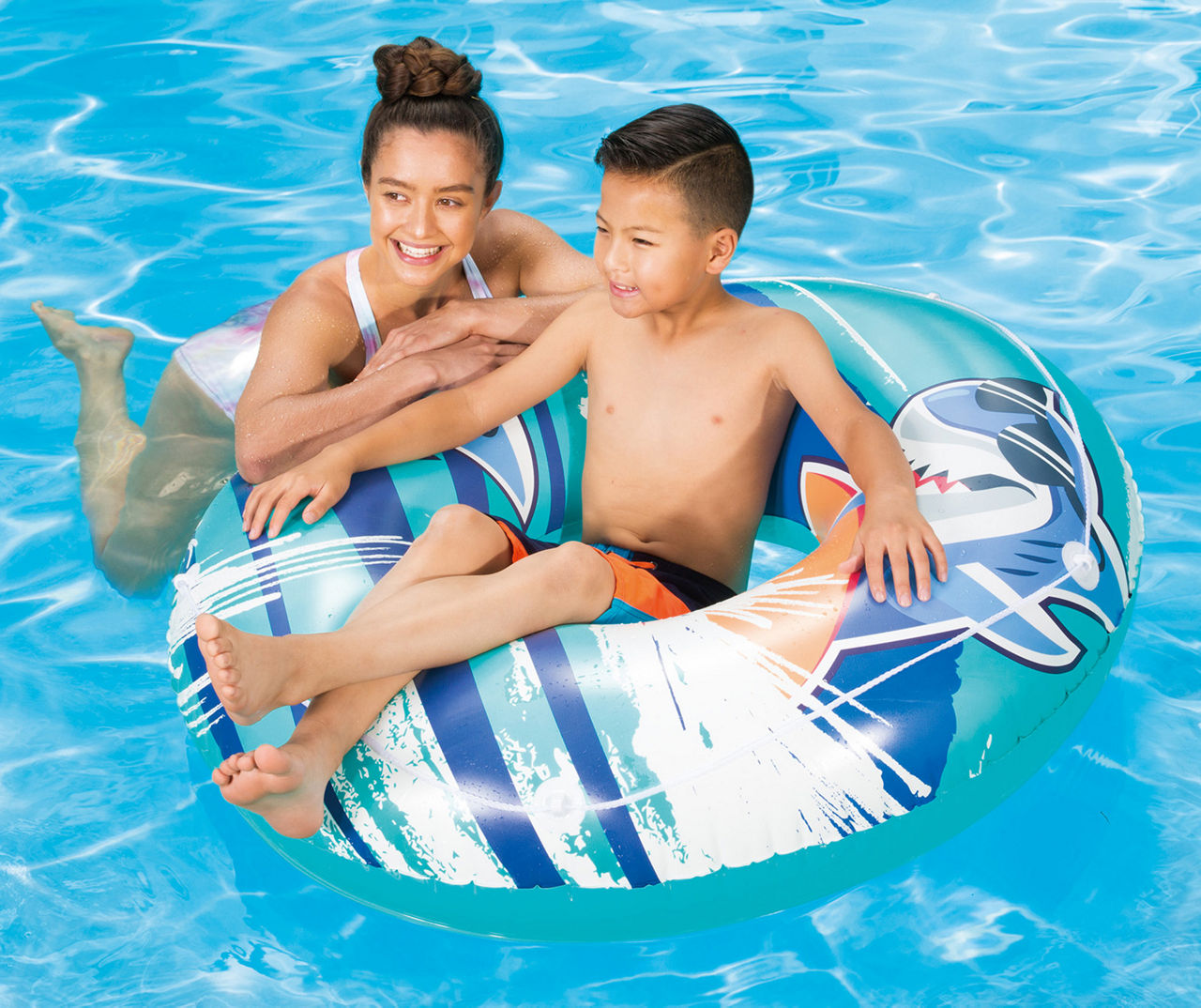 Summer Waves Shark Ring Inflatable Pool Float Big Lots
