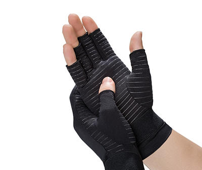 Copper Fit Black Large/XL Compression Gloves