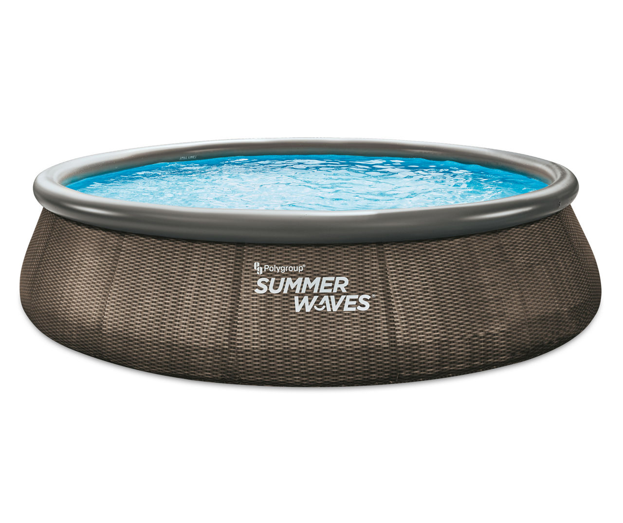 Summer Waves 16 x 42 Wicker Print Quick Set Ring Pool Big Lots