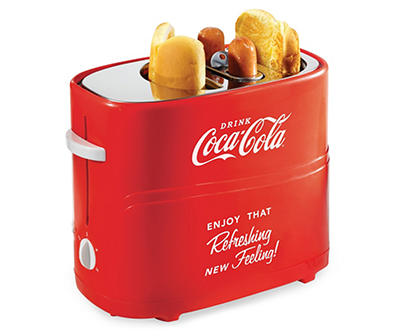 Coca-Cola Retro 2-Slot Hot Dog & Bun Toaster