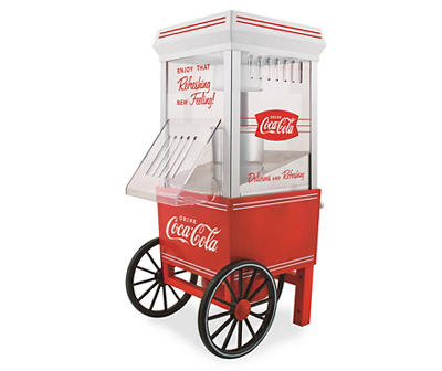 Coca-Cola Cart Tabletop Hot Air Popcorn Maker