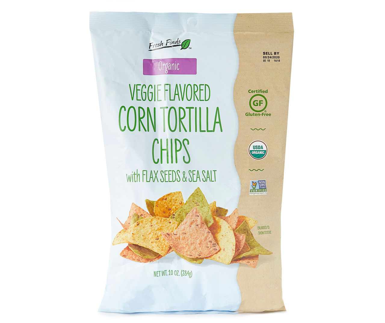 Fresh Finds Organic Veggie Flavored Corn Tortilla Chips, 10 Oz. | Big Lots