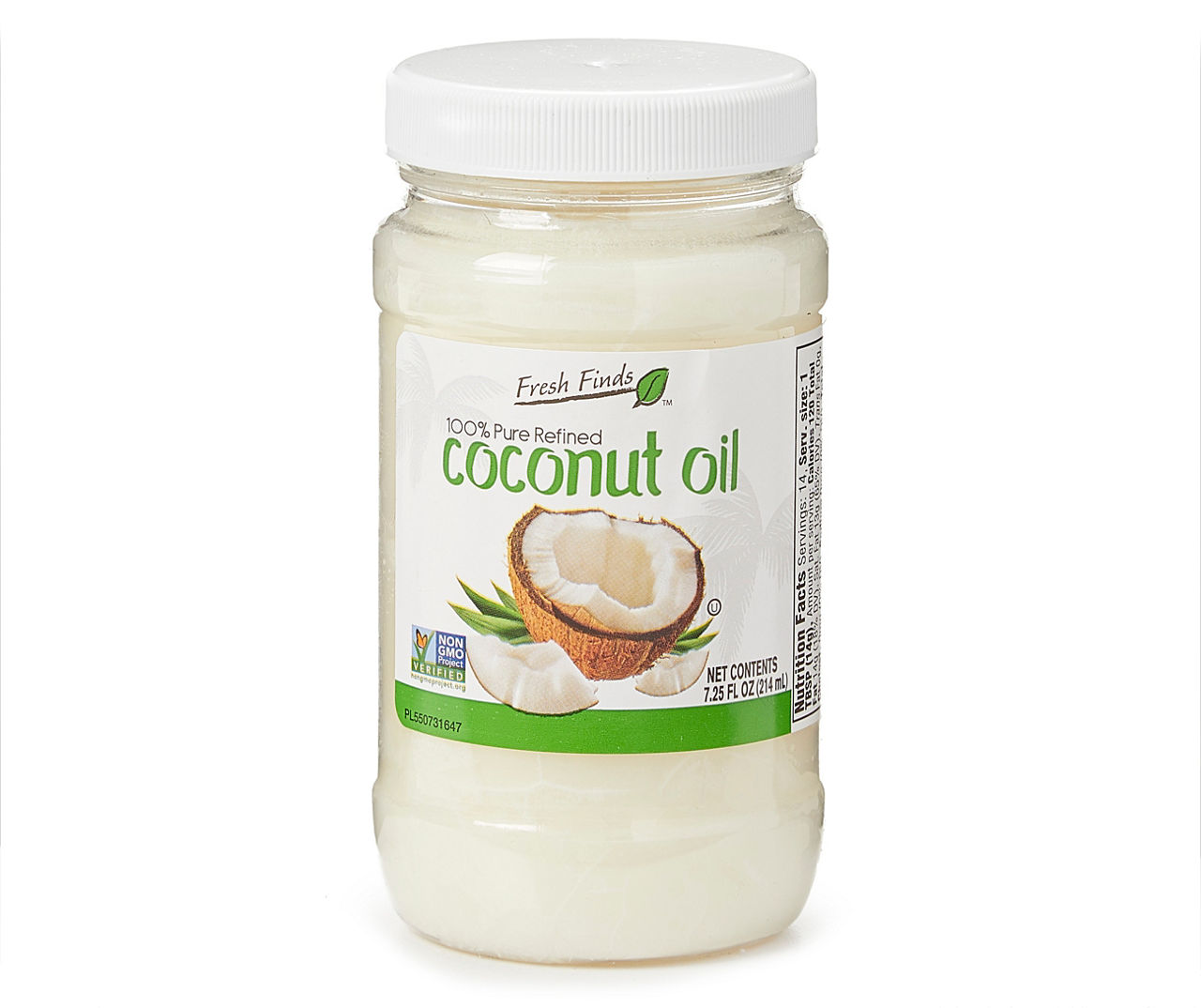 Fresh Finds Pure Refined Coconut Oil, 7.25 Oz. | Big Lots