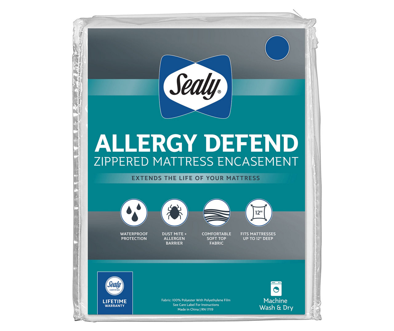 Sealy Allergy Protection Plus Waterproof Fitted Crib Mattress Pad