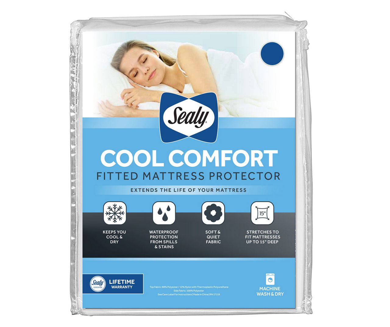 Sealy cooling comfort outlet textured mattress protector