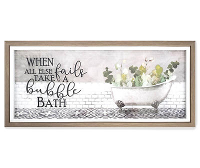 "Take a Bubble Bath" Bathtub Plaque