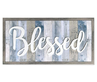 "Blessed" Distressed Canvas