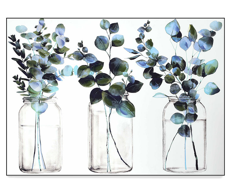 Eucalyptus Indigo Wall Canvas Big Lots