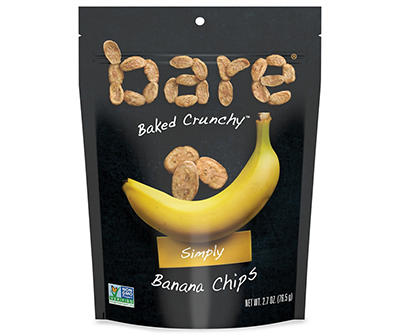 Bare Baked Crunchy Simply Banana Chips 2.7 Oz