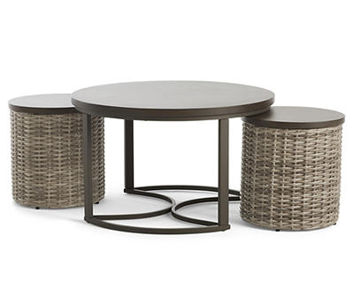 Capilano Nested Coffee & End Table All-Weather Wicker Set