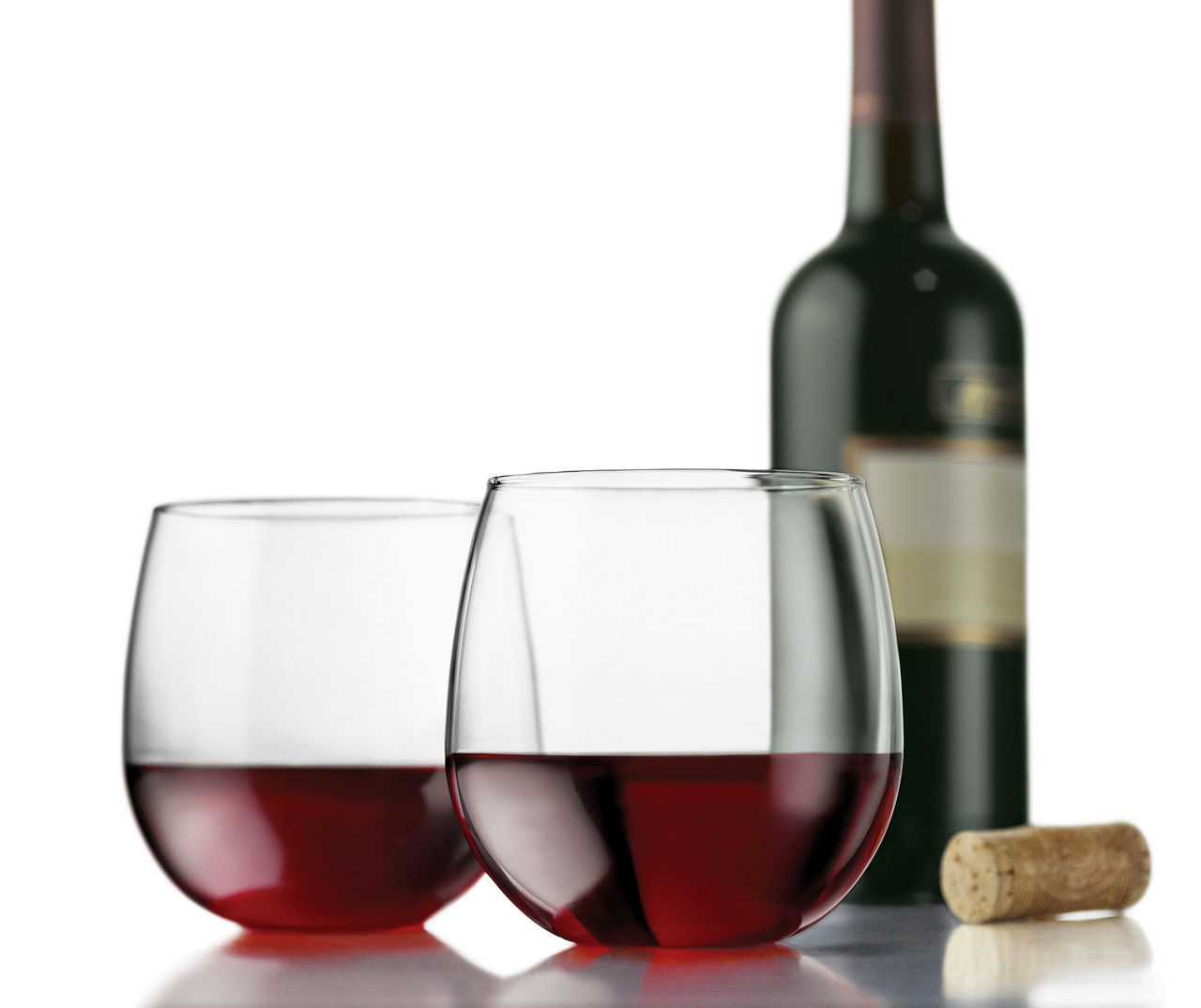 Libbey Stemless Red Wine 4Piece Glassware Set Big Lots