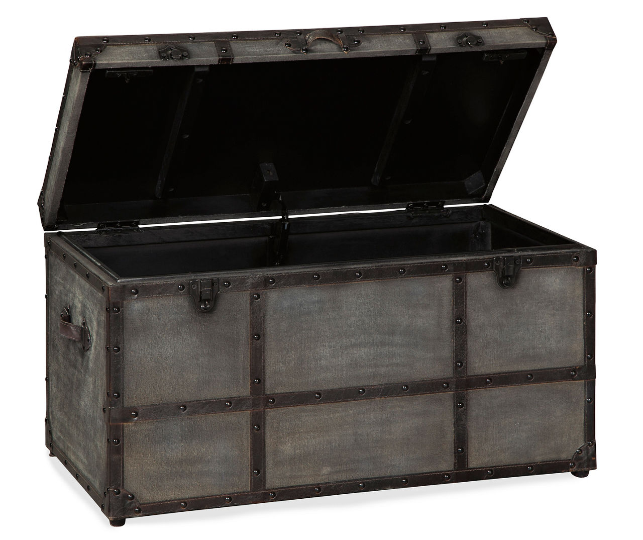 Ashley Furniture Amsel Storage Trunk Coffee Table in Gray