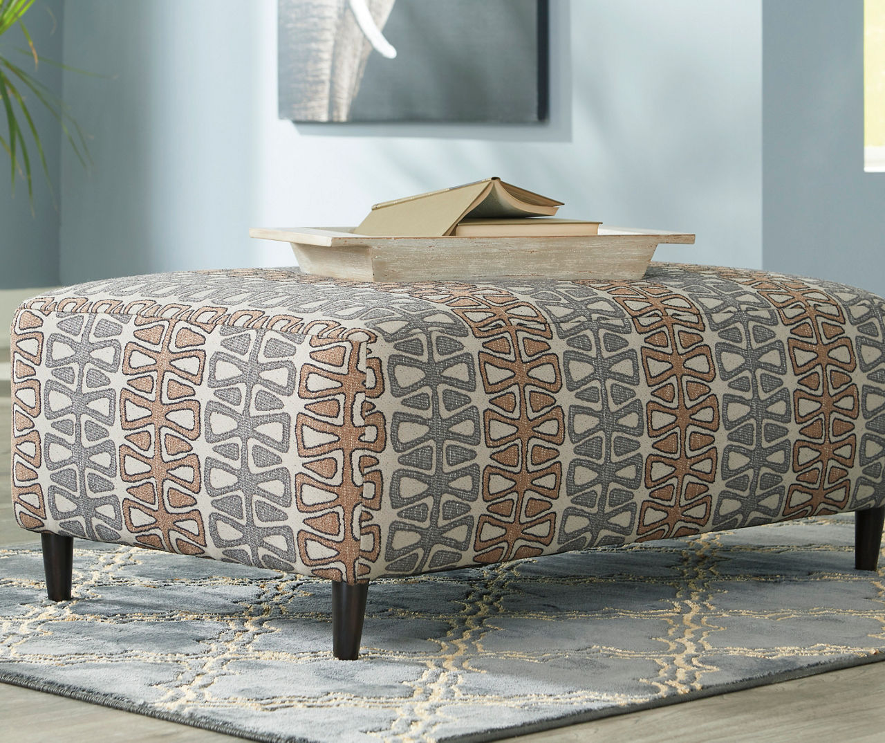 Signature Design By Ashley Flintshire Auburn Oversize Accent Ottoman ...