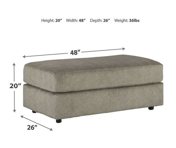 Signature Design By Ashley Soletren Ash Oversize Accent Ottoman | Big Lots