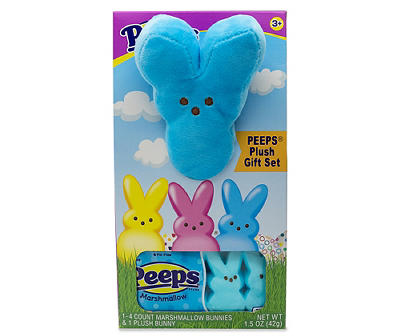 Blue Bunny Plush & Candy Gift Set