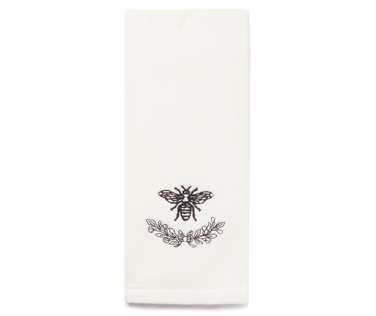 Broyhill White Winding Lines Hand Towel