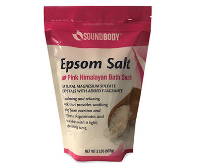 Pink Himalayan Epsom Salt Bath Soak, 2 Lbs.