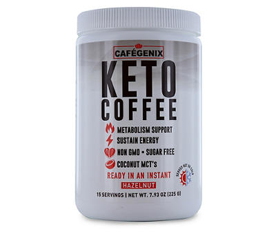 Hazelnut Keto Instant Coffee, 7.93 Oz.