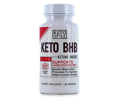 Ketogenic BHB Ketone Energy Dietary Supplement Capsules, 60-Count