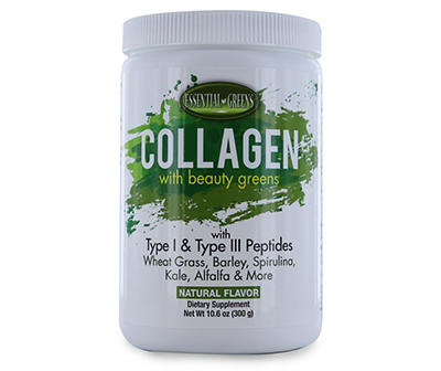 Collagen With Beauty Greens Collagen Dietary Supplement Powder, 10.6 Oz.