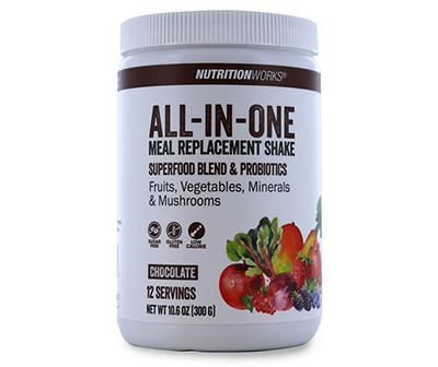 Chocolate All-In-One Meal Replacement Shake Powder, 10.6 Oz.