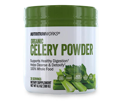 Organic Celery Dietary Supplement Powder, 6.3 Oz.