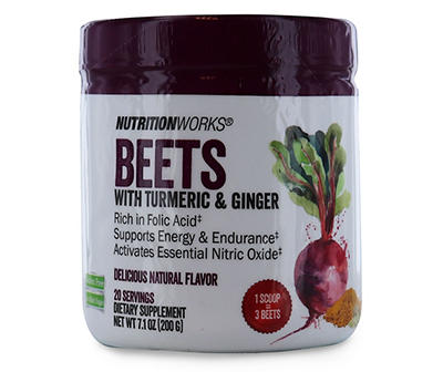 Beets With Turmeric & Ginger Dietary Supplement Powder, 7.1 Oz.