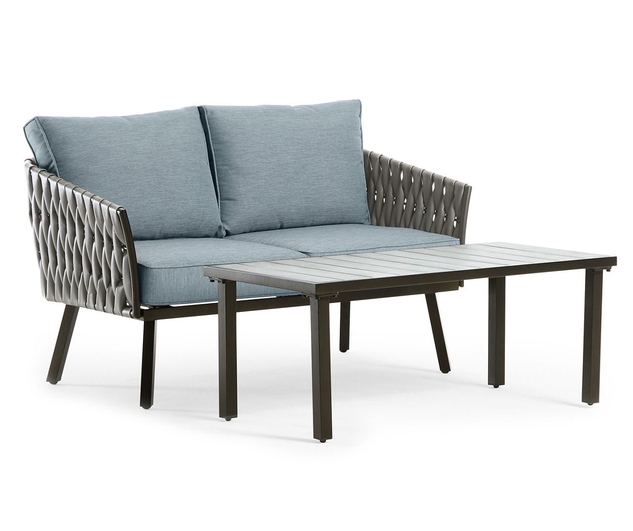 Wilson & Fisher Tasca Cushioned Patio Loveseat & Coffee Table All ...