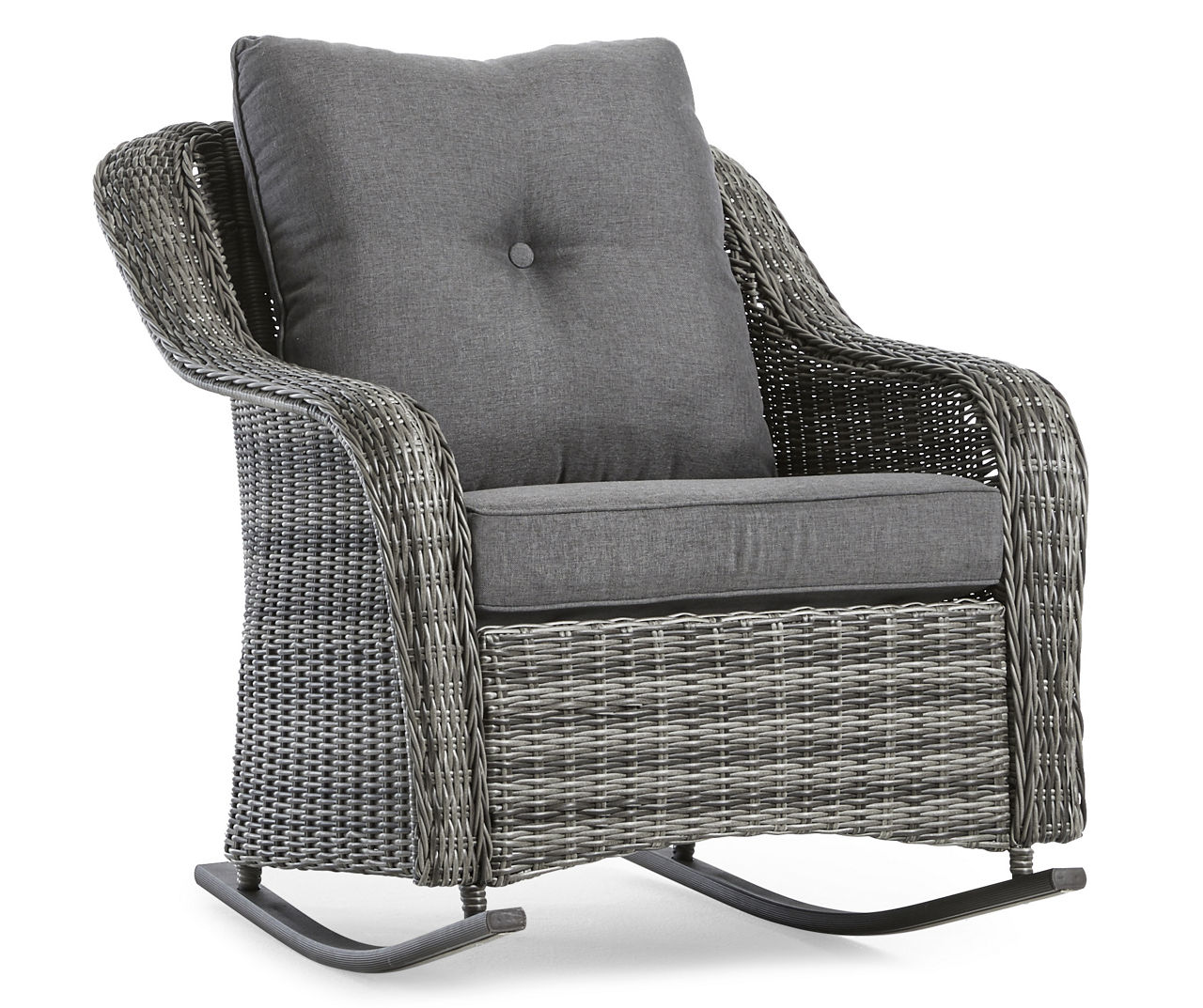 Broadmoor Cushioned AllWeather Wicker Patio Rocker Big Lots