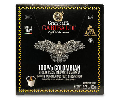 Medium Roast Colombian Coffee 18-Count Single Serve Brew Cups