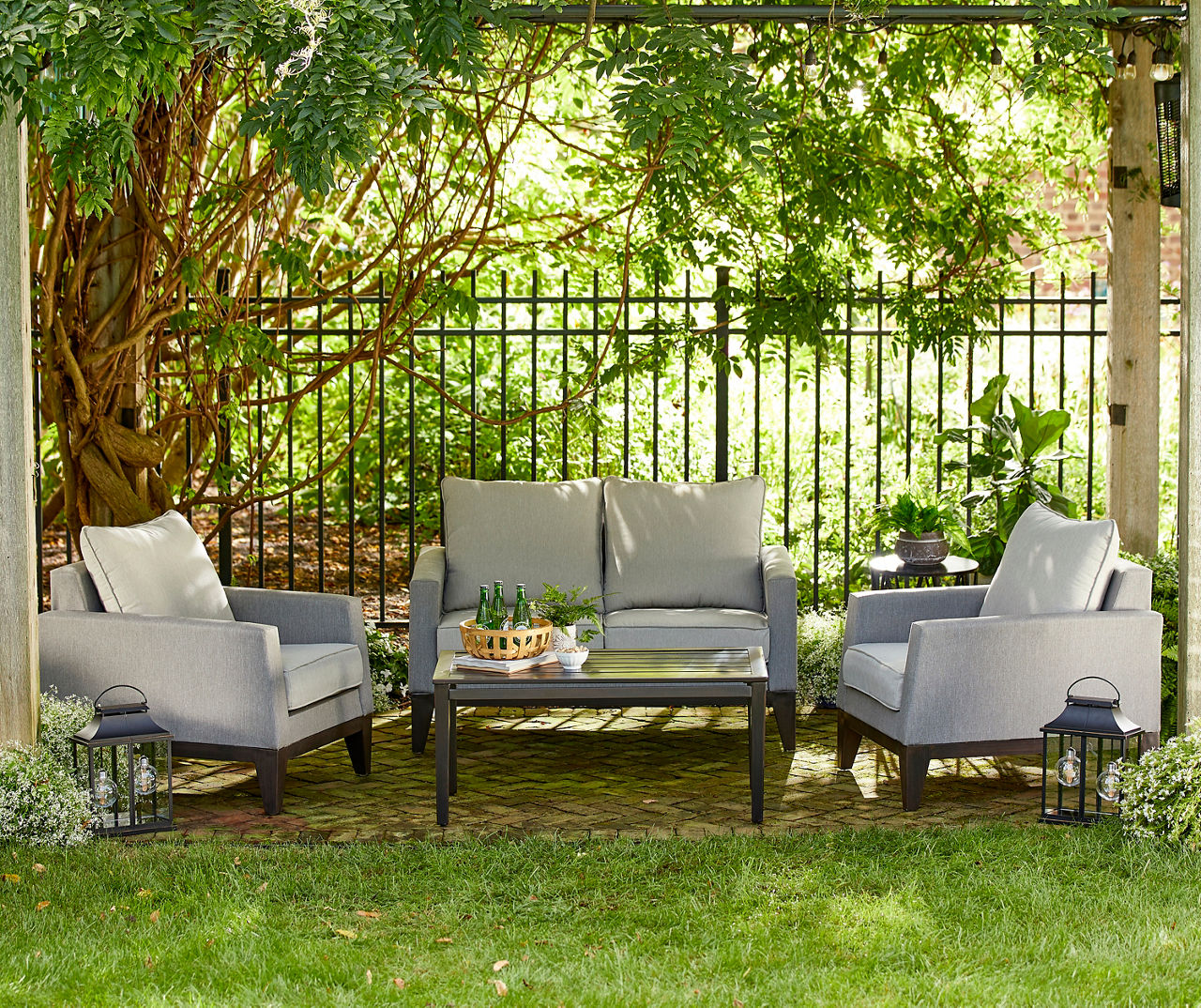 Camino 4-Piece Cushioned Patio Seating Set | Big Lots