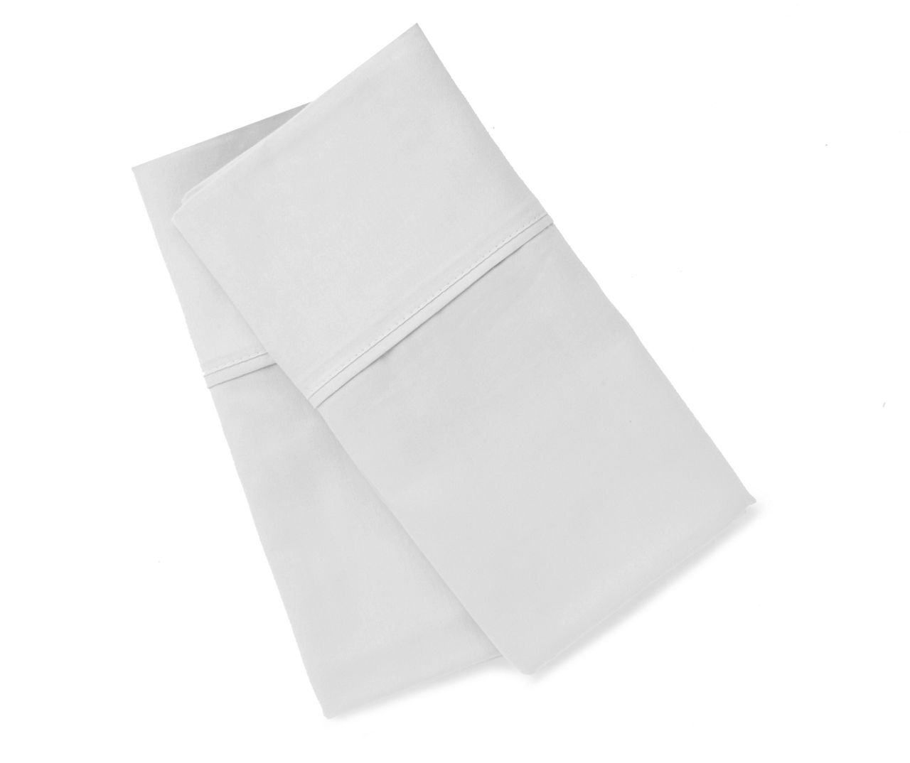 Silver 300 Thread Count Standard Pillowcases, 2-Pack