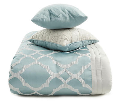 Broyhill Tiago Aqua 8-Piece Comforter Set