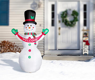 11.8' Inflatable Light-Up Snowman with 