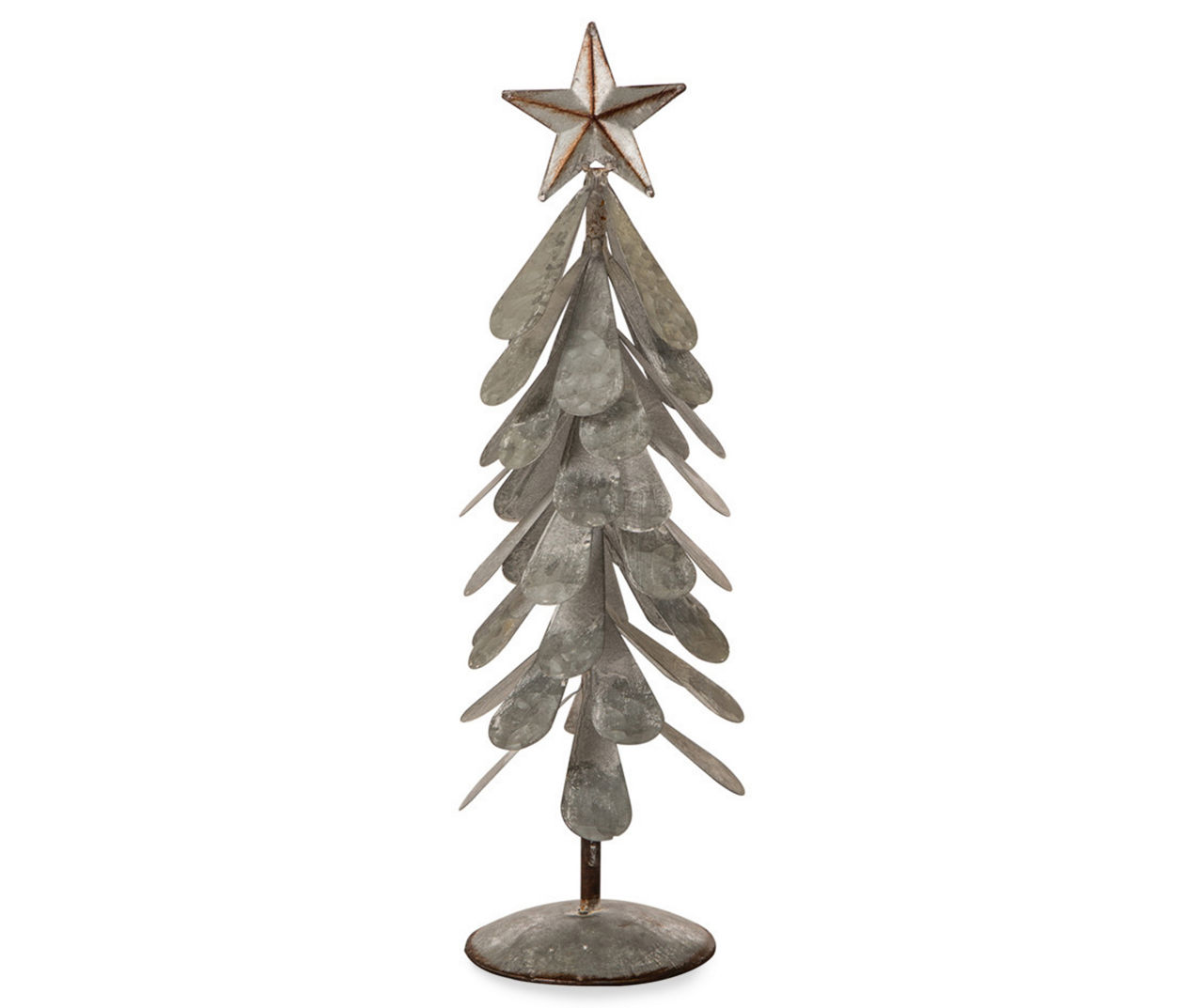 Glitzhome Galvanized Metal Christmas Table Tree Decor | Big Lots