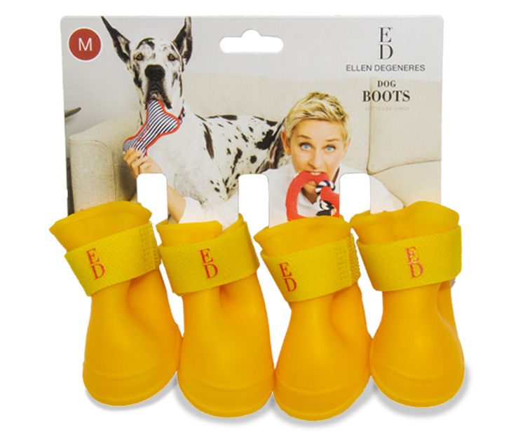 Yellow rain boots for on sale dogs