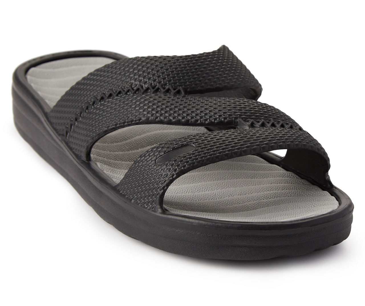 Men's Black Multi-Strap Athletic Slide Sandals | Big Lots